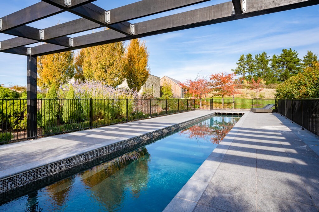 Aluminum pool fencing installed by Viewtec Wanaka