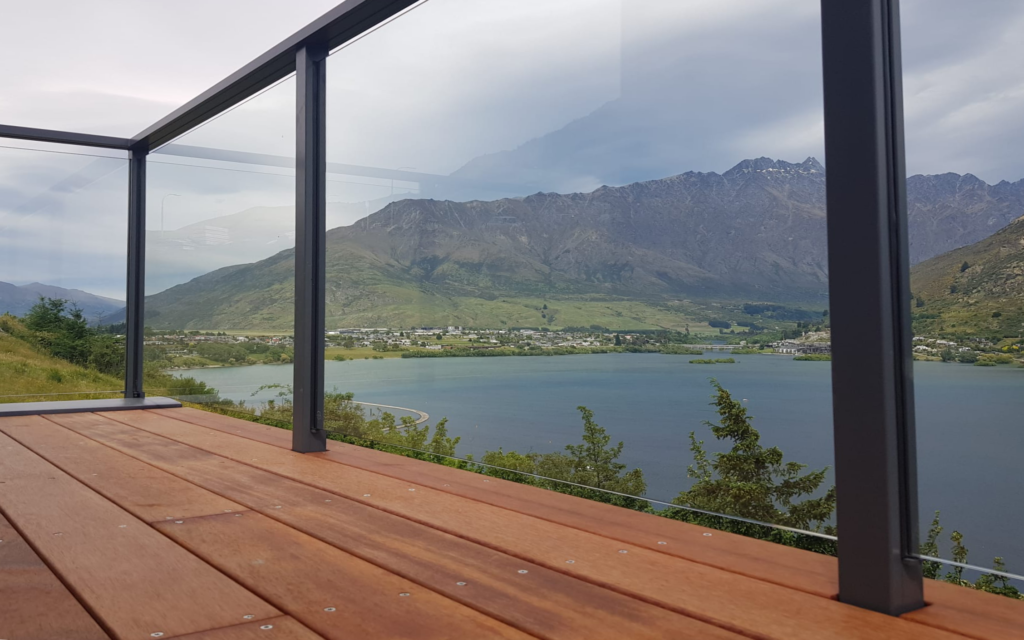 Glass balustrades installed in Queenstown by Viewtec Wanaka